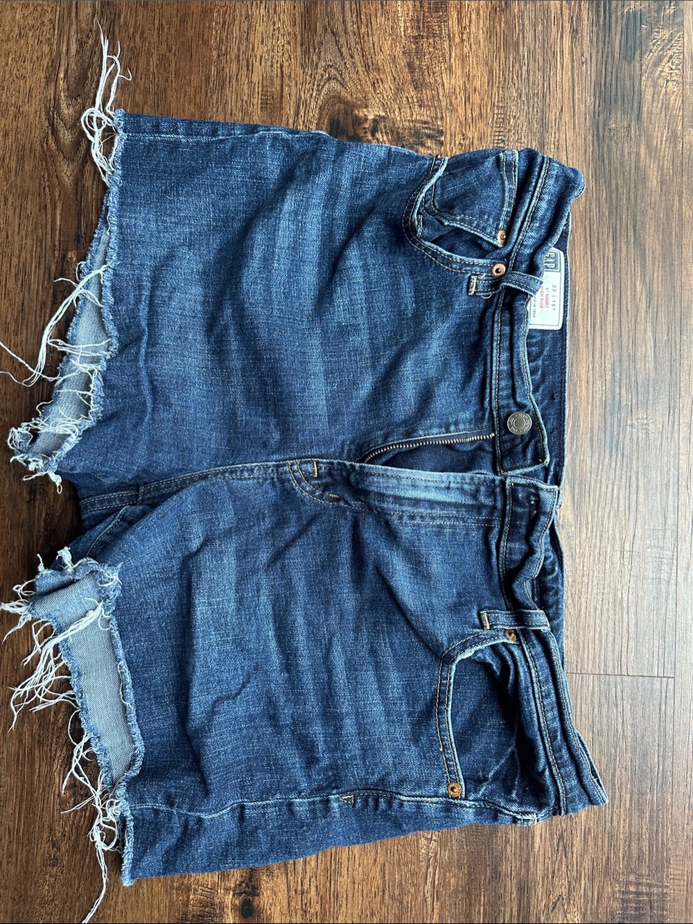 GAP Dark Blue High-Rise Denim Shorts